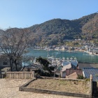 鞆港を見下ろす