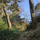 南の丸と犬の丸の間の堀切