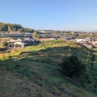 円の部分から前方部分を見下ろす