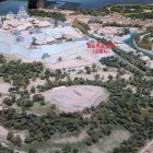 ⑩	徳川家康・前田利家陣と豊臣秀吉居館の位置（博物館模型より）