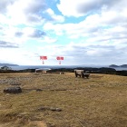 ⑨	天守台より壱岐･対馬を眺める