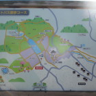 駐車場にあるコース案内