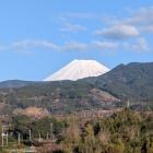富士山がチラリ