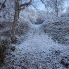 虎口にかかる土橋