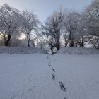 主郭から見た土橋