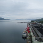 本丸から敦賀湾の眺め