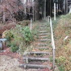 葛山氏墓所からの登城道