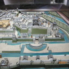 岡崎城立体模型西方向よりの眺め