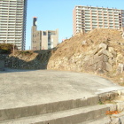 復元隅櫓下の南切通Ⅰ