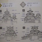 岡崎城天守閣元和と再建比較立面図