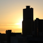 天守展望回廊よりアクト越しの初日の出