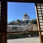 二の丸御殿内から見上げた天守