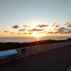 淡路SAから大阪湾方向の朝日