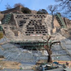 石垣復旧PR館の上から