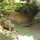 太鼓門東側の空堀