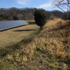 南郭？一面にソーラーパネル