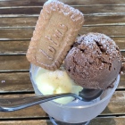 スパイスチョコ&バニラアイス