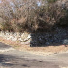 一の門虎口本丸東城塁南東角の石垣