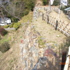 天守曲輪石垣城塁城より屛風折れ石垣を望む