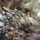 本丸西側鉢巻石垣Ⅰ北端より南へ