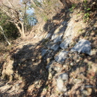 本丸西側鉢巻石垣Ⅱ西の丸Ⅰへの坂道辺り