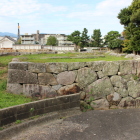 太鼓櫓門前の馬出石垣？唯一の切石積石垣