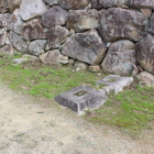 二の丸裏御門の礎石南側