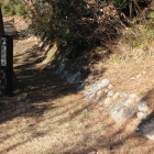 本丸西側腰巻石垣Ⅲ南端より北へ