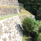 天球丸南端石垣を縦構図で