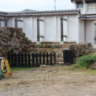 中ノ御門枡形外北西隅の雁木石垣