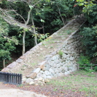 二の丸拡張郭北端東寄りに登り石垣