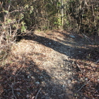 本丸西側土塁上北端搦手門西横