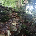 山崎城：主郭法面石垣