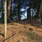 城主の石碑が立つ