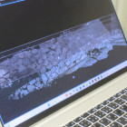 スキャンした石垣のデータ