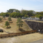 天守からの景色（西側土塁）