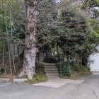 【土塁】奥の院が建っています。