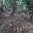 尾根沿いの二重横堀