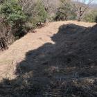 主郭部下段西辺の土塁（武者隠し？）