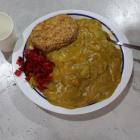 バスセンターのカレー大盛＋メンチカツ