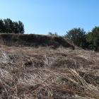 二段目の曲輪。奥が主郭