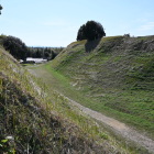 本丸二の丸間の空堀