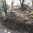 搦手門西土塁北端櫓台？北西法面