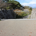 本丸表御門虎口石垣を本丸東より