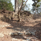 搦手西側櫓台？内部南東より