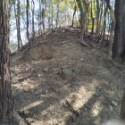 主郭へのスロープ状土橋