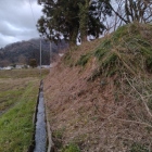 二の丸北の土塁