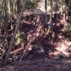 苗代川池上流の壊れた砂防ダム