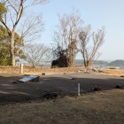 詰ノ段には建物の礎石が残る