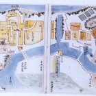 ⑧	【参考】名島城古図（案内板から拡大）